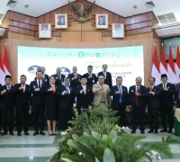 Gubernur Kalbar Ria Norsan menghadiri perayaan HUT ke-62 Bank Kalbar di Pontianak.