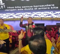 Wakil Gubernur Kalbar Krisantus Kurniawan menghadiri perayaan HUT ke-12 Perkumpulan Hakka Kalbar di Rumah Hakka Tulou, Kubu Raya.
