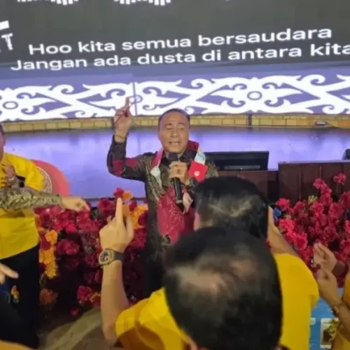 Wakil Gubernur Kalbar Krisantus Kurniawan menghadiri perayaan HUT ke-12 Perkumpulan Hakka Kalbar di Rumah Hakka Tulou, Kubu Raya.