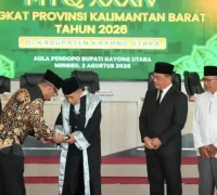 Gubernur Kalbar Ria Norsan melantik Dewan Hakim MTQ XXXIV Tingkat Provinsi Kalimantan Barat di Aula Pendopo Bupati Kayong Utara.