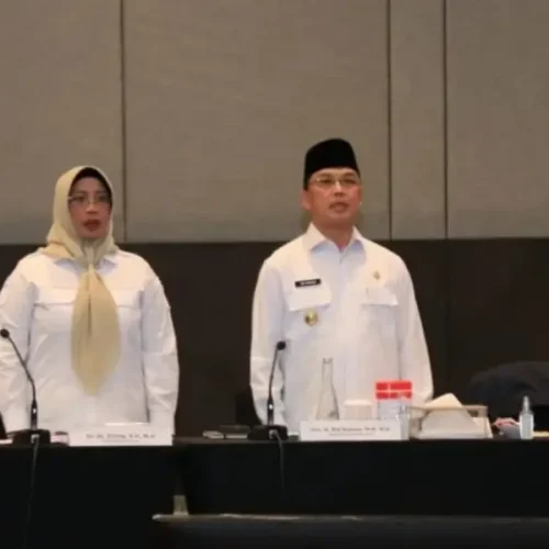 Gubernur Kalbar Ria Norsan saat menghadiri forum Konsultasi Publik PSN di Pontianak, Rabu (18/2/2026).