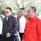 Wagub Kalbar Krisantus Kurniawan menyambut KSP Dudung Abdurachman di Bandara Pemprov Kalbar.