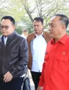 Wagub Kalbar Krisantus Kurniawan menyambut KSP Dudung Abdurachman di Bandara Pemprov Kalbar.