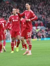 Hugo Ekitike merayakan gol bersama pemain Liverpool saat menghadapi Brighton di Anfield. (instagram.com/liverpoolfc)
