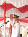 Gubernur Kalbar Ria Norsan memimpin Upacara HUT ke-81 Kemerdekaan RI di Halaman Kantor Gubernur Kalbar, Pontianak, Senin (17/8/2026).
