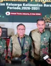 Gubernur Kalimantan Barat Ria Norsan saat menghadiri pengukuhan IKKB di Jakarta dan memberikan sambutan kepada perantau Kalbar.