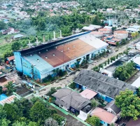 aerial Unit Layanan PLTGD Siantan Foto aerial Unit Layanan PLTGD Siantan Dengan Daya Terpasang 72,4 MW dan Daya Mampu Nominal 44,5 MW menjadi salah satu penopang pasokan kelistrikan Kota Pontianak, Kalimantan Barat.
