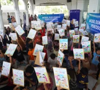 Anak-anak korban banjir Aceh mengikuti kegiatan pemulihan psikososial pascabencana. (InfoPublik.id)