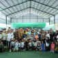 Gubernur Kalbar Ria Norsan membuka Open Turnamen Tenis PELTI se-Kalbar 2025 di Pontianak. (MC Kalbar)