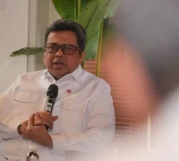 Kepala BPJPH Ahmad Haikal Hasan menjelaskan kebijakan Wajib Halal 2026. (Foto Humas BPJPH)
