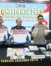 Barang bukti vape ganja, cairan THC, dan peralatan produksi yang disita Polresta Bandara Soekarno-Hatta saat membongkar pabrik vape ganja jaringan internasional di Bali.