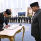 Presiden Prabowo Subianto melantik Sudaryono sebagai Kepala Badan Gizi Nasional di Istana Negara, Jakarta, Rabu (22/7/2026).