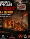 Infografis Polres Kubu Raya tentang 13 dasar hukum yang digunakan untuk menjerat pelaku kebakaran hutan dan lahan (karhutla) di Kubu Raya.