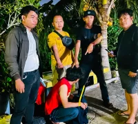 pelaku pencurian baterai litium tower PT Indosat diamankan polisi usai kepergok Ketua RT di Rasau Jaya, Kabupaten Kubu Raya.