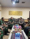 Kapolres Kubu Raya AKBP Rensa S. Aktadivia bertemu Dandim 1207/Pontianak membahas sinergi penanganan karhutla dan penguatan kamtibmas.