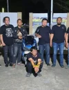 Terduga pelaku pencurian rumah kosong di Kubu Raya diamankan polisi. (foto: Res-KKR)