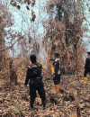 Polisi melakukan patroli dan memantau kawasan rawan karhutla di Kubu Raya. (Foto: Res-KKR)