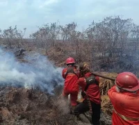 Titik panas atau hotspot terdeteksi di sejumlah wilayah Indonesia di tengah musim kemarau. (Kemenhut)