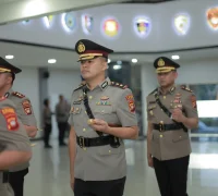 AKBP Rensa Sastika Aktadivia Robinson mengikuti upacara serah terima jabatan sebagai Kapolres Kubu Raya di Mapolda Kalimantan Barat.