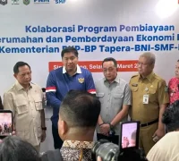 Menteri PKP Maruarar Sirait meluncurkan KUR Perumahan bunga 6 persen di Singkawang bersama Mendagri dan Wali Kota Singkawang.