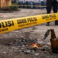 Ilustrasi garis polisi - kasus pelemparan bom molotov di SMPN 3 Sungai Raya, Kubu Raya.