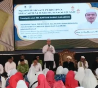 Gubernur Kalimantan Barat Ria Norsan menghadiri peringatan Isra Mikraj Nabi Muhammad SAW 2026 di Pendopo Gubernur Pontianak, Sabtu (31/1/2026).
