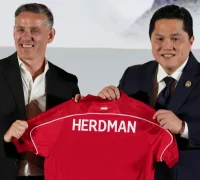 John Herdman diperkenalkan PSSI sebagai pelatih baru Timnas Indonesia di Jakarta. (Foto Humas Kemenpora)