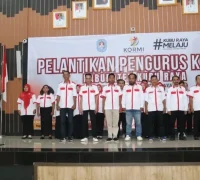 Harisson lantik pengurus KORMI Kubu Raya 2025–2029 di Aula Kantor Bupati, Selasa (28/4/2026).