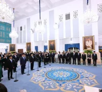 Presiden Prabowo Subianto melantik menteri baru Kabinet Merah Putih di Istana Negara, Jakarta. (Foto: BPMI Setpres/Muchlis Jr)