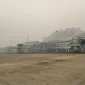 Kabut asap karhutla menurunkan jarak pandang dan mengganggu penerbangan di Kalimantan Barat. (Foto: hubud.kemenhub)
