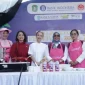 Erlina Ria Norsan saat menghadiri dan membuka Kalbar Food Festival 2026 di Ayani Megamall Pontianak.