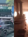 Kebakaran terjadi di Cafe Butu di Jalan Gajah Mada, Kota Pontianak.