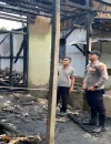 Kondisi rumah warga yang hangus terbakar di Dusun Lembah Beringin, Kecamatan Nanga Mahap, Kabupaten Sekadau.