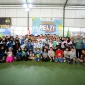 Gubernur Kalimantan Barat Ria Norsan melakukan servis pertama saat membuka Kejurprov Pelti Cup II 2026 di Lapangan Tenis Palapa, Pontianak, yang diikuti 216 atlet tenis dari 11 kabupaten dan kota.