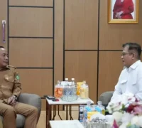 Kerja Sama Kalbar Sarawak Wakil Gubernur Kalimantan Barat Krisantus Kurniawan dan Konjen RI Kuching Abdullah Zulkifli saat melakukan pertemuan kerja sama di Pontianak. (instagram.com/adpim.provkalbar)