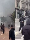 Kerusuhan di Prancis saat demonstrasi menentang kenaikan biaya hidup di Paris. (Foto: x.com/shafeKoreshe)