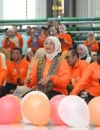 Ketua Forum Anak Kalbar Erlina Ria Norsan saat Peringatan Hari Anak Nasional ke-42 di Kantor Gubernur Kalbar.