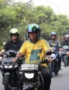 Wagub Kalbar Krisantus Kurniawan memimpin rolling city bersama anggota MX Club Pontianak.