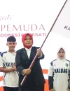 Kontingen Kalbar Kepala Disporapar Kalbar Windy Prihastari melepas Kontingen POPNAS XVII dan PEPARPENAS XI Tahun 2025 di Pontianak. (instagram.com/disporaparkalbar)