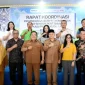 Wakil Bupati Kubu Raya Sukiryanto saat menghadiri rapat koordinasi penanggulangan pekerja anak di sektor perkebunan sawit di Aula Bank Kalbar Cabang Kubu Raya.
