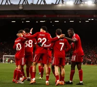 Pemain Liverpool merayakan kemenangan 2-1 atas Wolves di Anfield pada laga Premier League. (instagram.com/liverpoolfc)