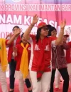 Lomba Senam Borneo LPD Kalbar memperkuat kebersamaan dan peran perempuan Dayak.