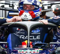 Max Verstappen saat tes pramusim F1 2026 di Bahrain bersama tim Red Bull Racing.