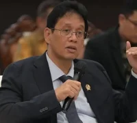 Menteri Keuangan Purbaya Yudhi Sadewa saat konferensi pers APBN Kita edisi Juni 2026 di Jakarta.