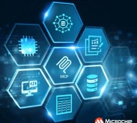 Logo Microchip Technology. Produsen chip ini meningkatkan proyeksi kinerja keuangan kuartal ketiga dan mendongkrak saham 2,3 persen. (microchip.com)