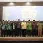 Sekda Kalbar Harisson menyampaikan sambutan pada Resepsi Milad Muhammadiyah ke-113 Kalimantan Barat di Aula ITEKES Muhammadiyah Pontianak. (MC Kalbar)