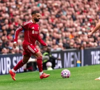 Mohamed Salah mengenakan jersey Liverpool saat pertandingan Premier League. (instagram.com/mosalah)