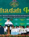 Presiden Prabowo Subianto memberikan sambutan pada Mujahadah Kubro Satu Abad Nahdlatul Ulama di Stadion Gajayana Malang, Minggu (8/2/2026).