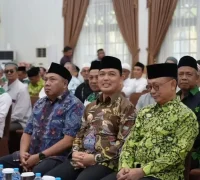 Gubernur Kalimantan Barat Ria Norsan menghadiri Musyawarah Daerah DMI Kota Pontianak di Aula Rumah Dinas Wali Kota Pontianak.