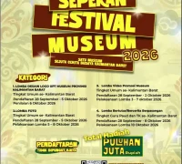 Poster Sepekan Festival Museum 2026 Kalimantan Barat. (Foto: instagram.com/museum_kalbar)